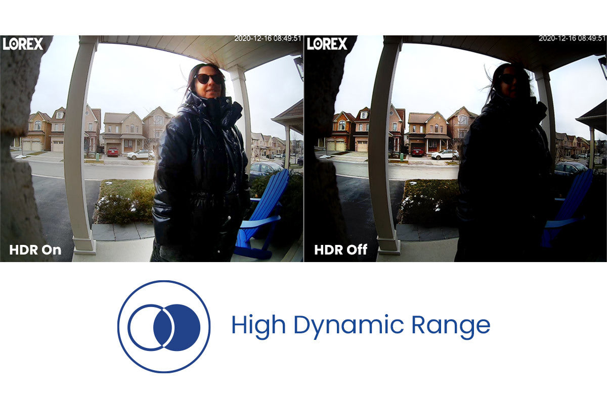 Lorex 2K Wi-Fi Video Doorbell 32GB (White, Single) - Open Box