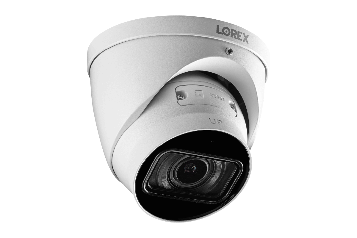4K (8MP) Motorized Varifocal Smart IP White Dome Security Camera with 4x Optical Zoom, Real-Time 30FPS Recording and Listen-In Audio
