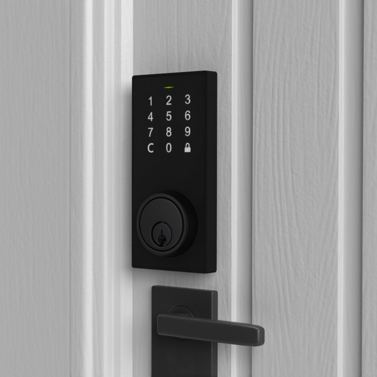 Smartlock Bluetooth Deadbolt Smart Lock with Touchpad and App Control - Matte Black