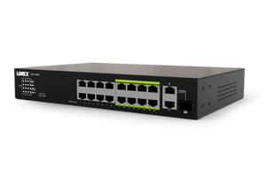 16-Port Ethernet PoE+ Unmanaged Switch with 8-Port Long Range PoE+ and 250W PoE Budget