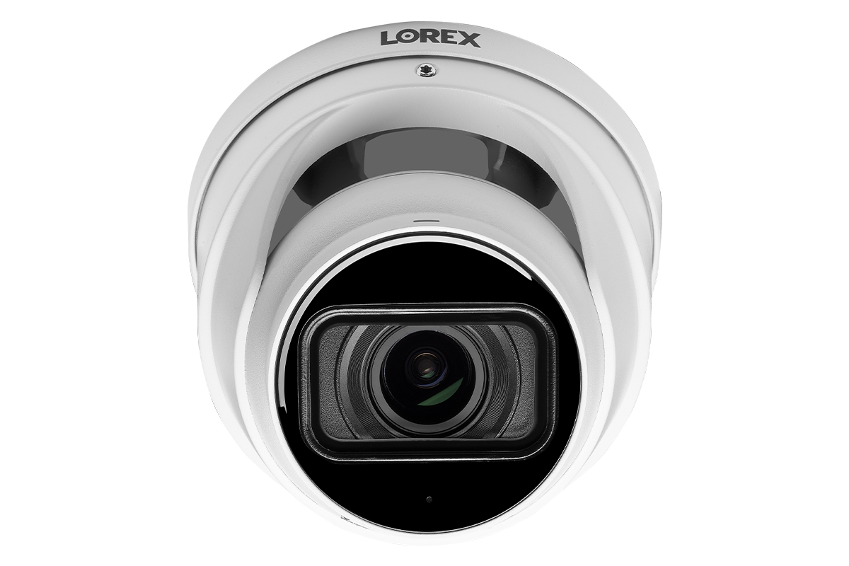 Nocturnal Series Lorex N4 - 4K IP Wired Dome Security Camera with Motorized Varifocal Lens, Real-Time 30FPS Recording and IK10 Vandal Proof