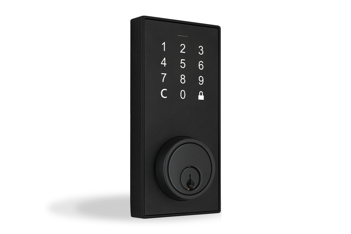 Smartlock Bluetooth Deadbolt Smart Lock with Touchpad and App Control - Matte Black