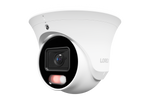 Lorex Connect U3 4K PoE Turret Camera with Red & Blue Deterrence Lights