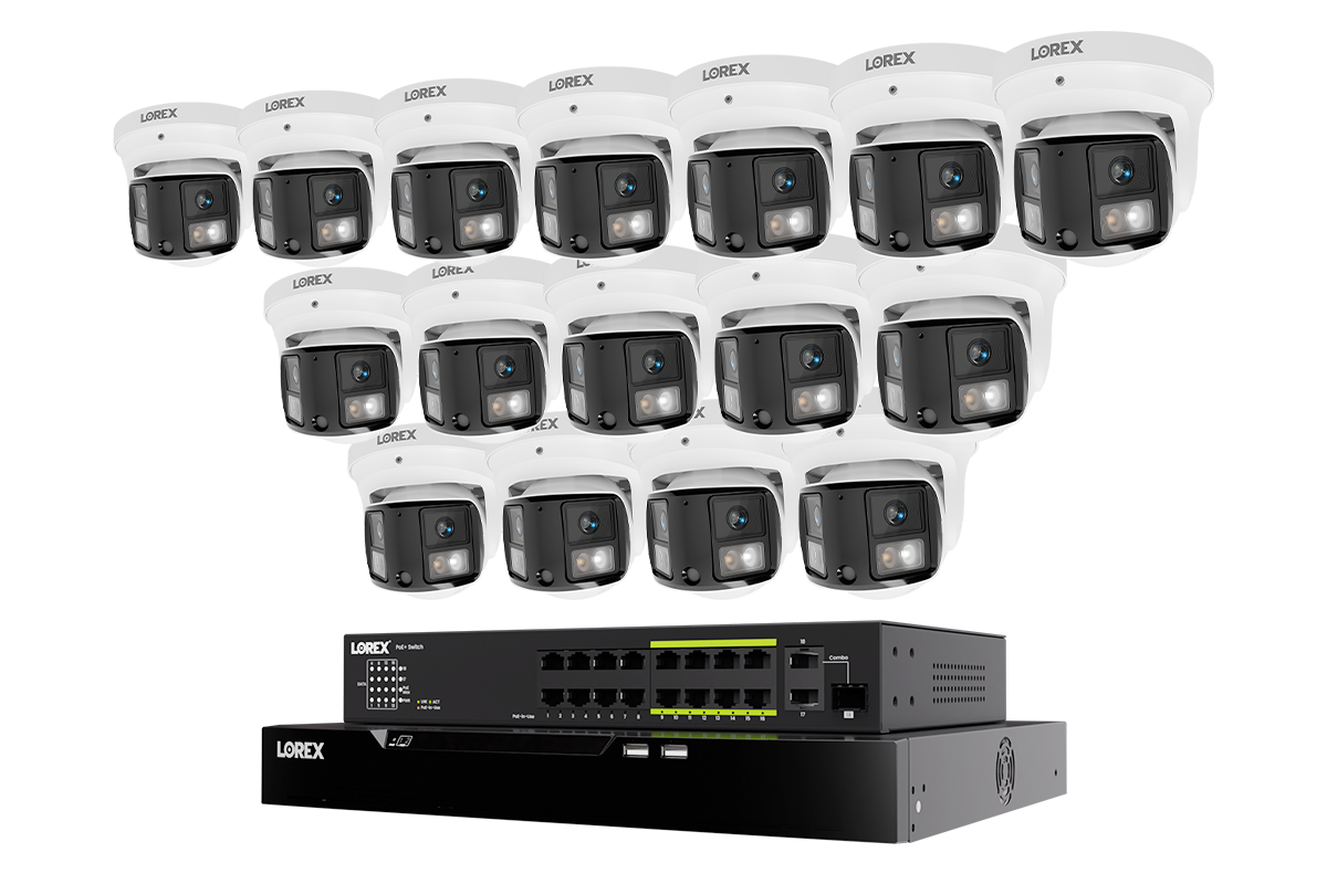 Lorex Connect X Series 4K 32-Channel Wired NVR System with X3 Dual-Len