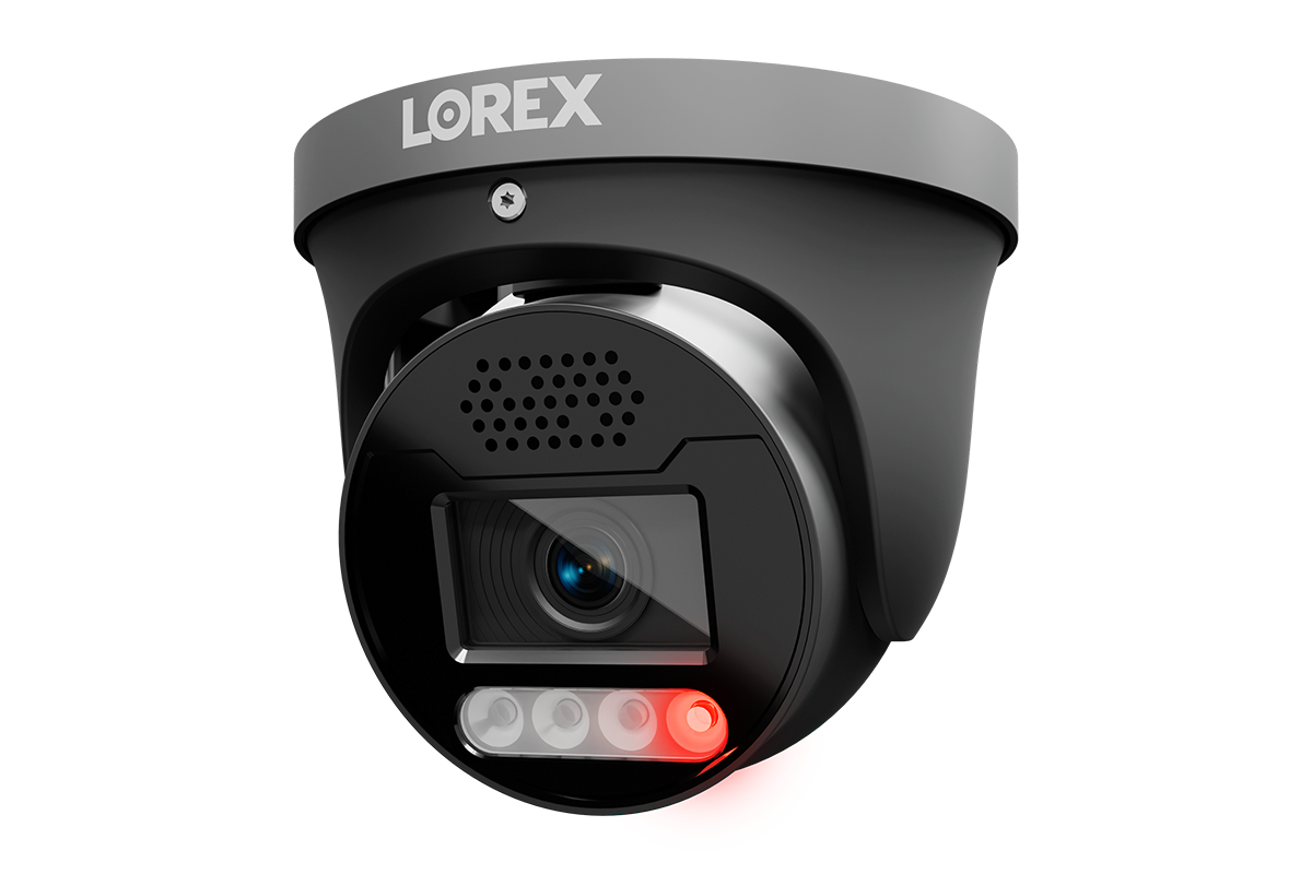 Lorex Connect X5 4K PoE Turret Camera with AI Color Night Vision - White/Black