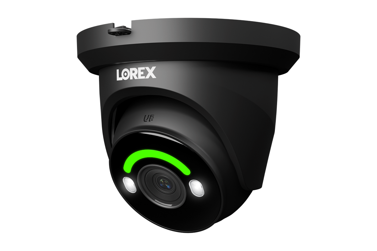 Lorex H12 4K IP Wired Turret Security Camera with Smart Security Lighting and Smart Motion Detection
