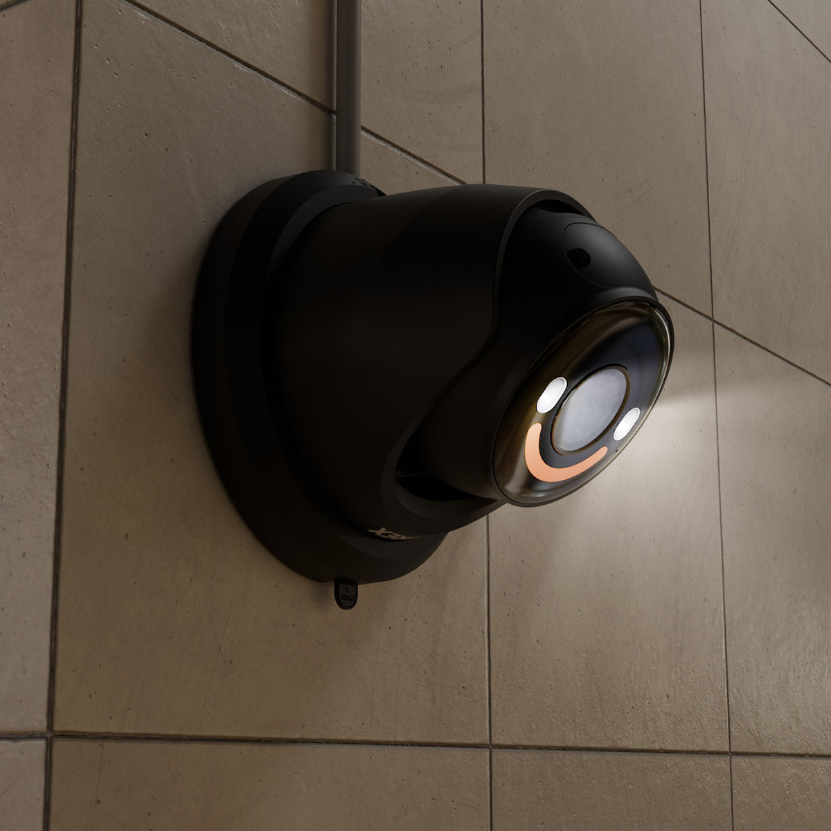 Lorex H12 4K IP Wired Turret Security Camera with Smart Security Lighting and Smart Motion Detection