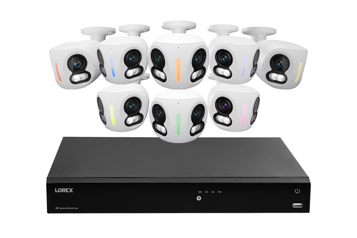 Lorex Classic Fusion Series 4K 16 Channel 4TB Wired NVR System with 4K IP Dual Lens Cameras