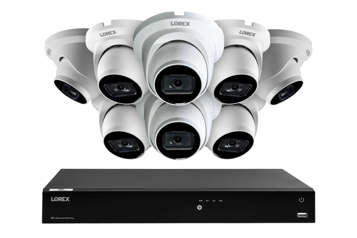 Lorex Fusion Series 4K 16 Camera Capable (Wired or Fusion Wi-Fi) 6TB Wired NVR System with A14 IP Dome Cameras