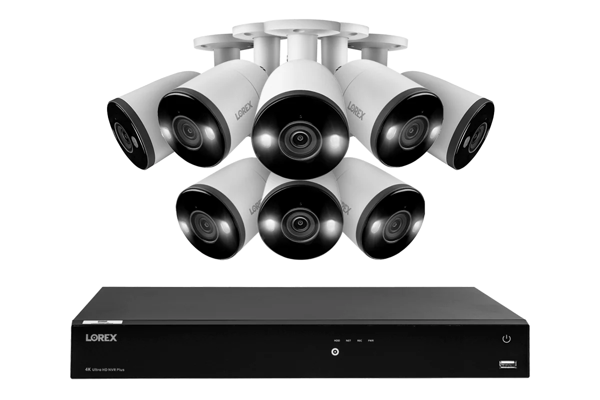 Lorex Fusion Series 4K 16 Camera Capable (Wired or Fusion Wi-Fi) 6TB Wired NVR System with H13 Bullet Cameras