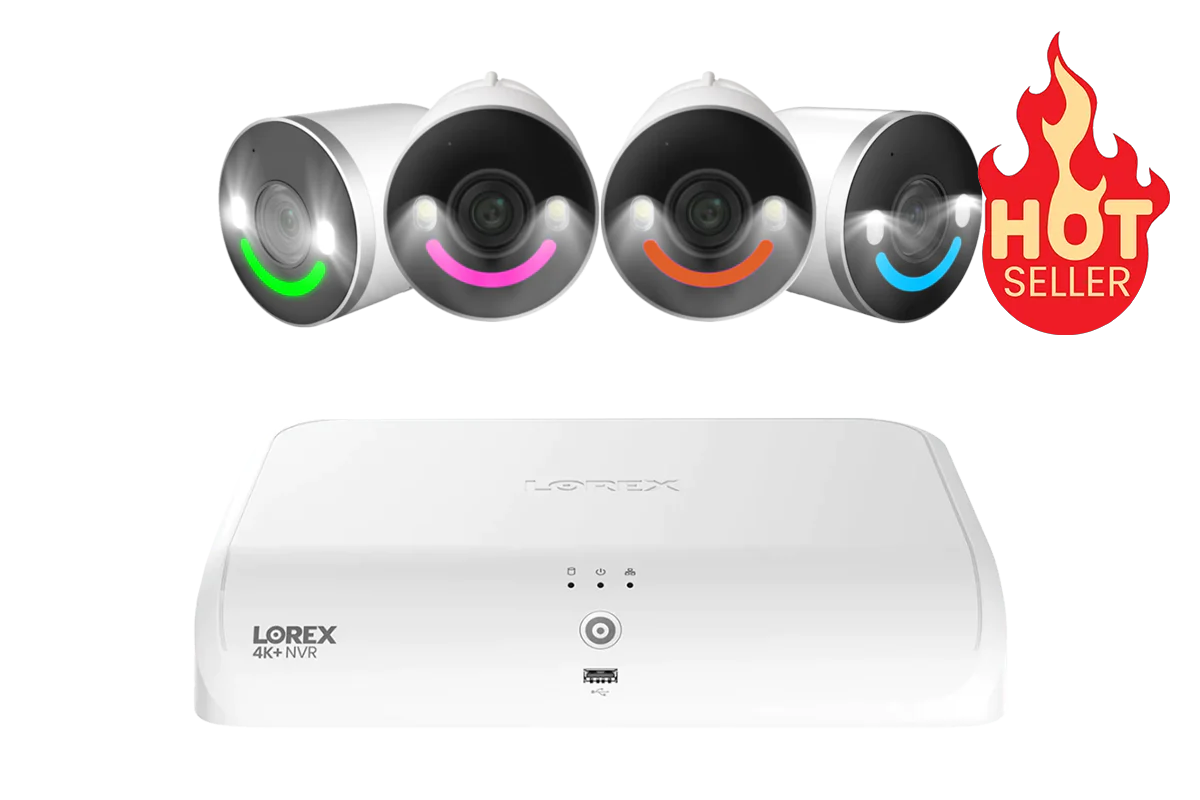Lorex Smart Business Fusion Wi-Fi System: 4K+ 16 Channel (8 Wired + 8 Fusion Wi-Fi) 2TB System with 4K Outdoor Wi-Fi 6 Security Cameras with Smart Security Lighting
