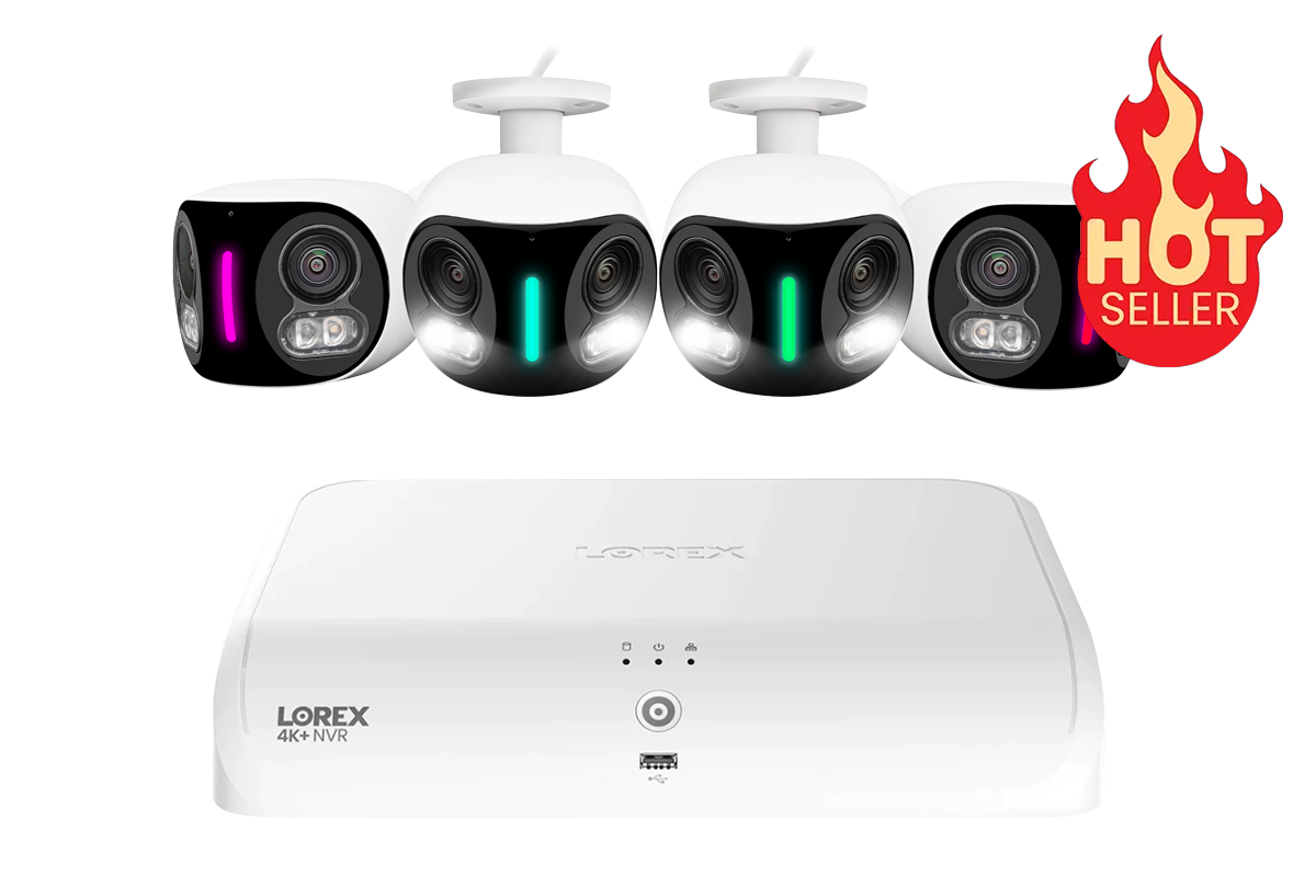 Lorex Smart Business Fusion Wi-Fi System: 4K+ 16 Channel (8 Wired + 8 Fusion Wi-Fi) 2TB System with Wi-Fi Dual Lens Smart Security Lighting Cameras