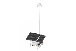 Mobile (Solar-Powered) Security Camera Trailer System for Off-Grid Job Sites (Standalone)