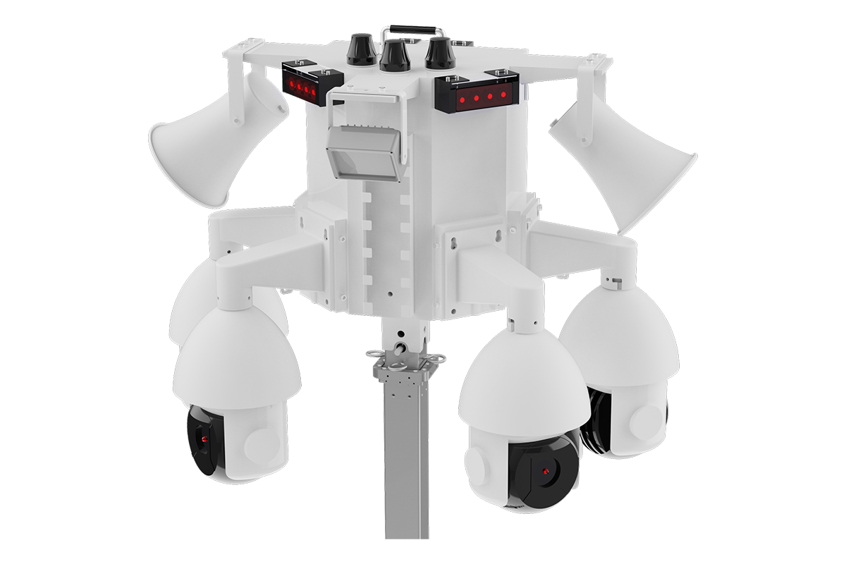 Mobile (Solar-Powered) Security Camera Trailer System for Off-Grid Job Sites (Cloud and Data Bundle)