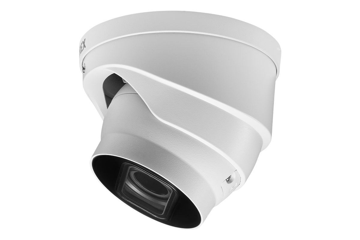 Nocturnal Series Lorex N4 - 4K IP Wired Dome Security Camera with Motorized Varifocal Lens, Real-Time 30FPS Recording and IK10 Vandal Proof