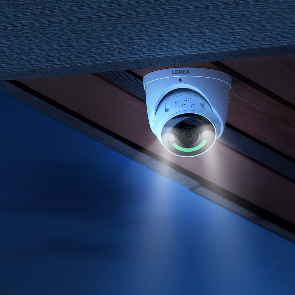 Halo Series H30 4K+ 12MP IP Wired Dome Security Camera with Smart Security Lighting