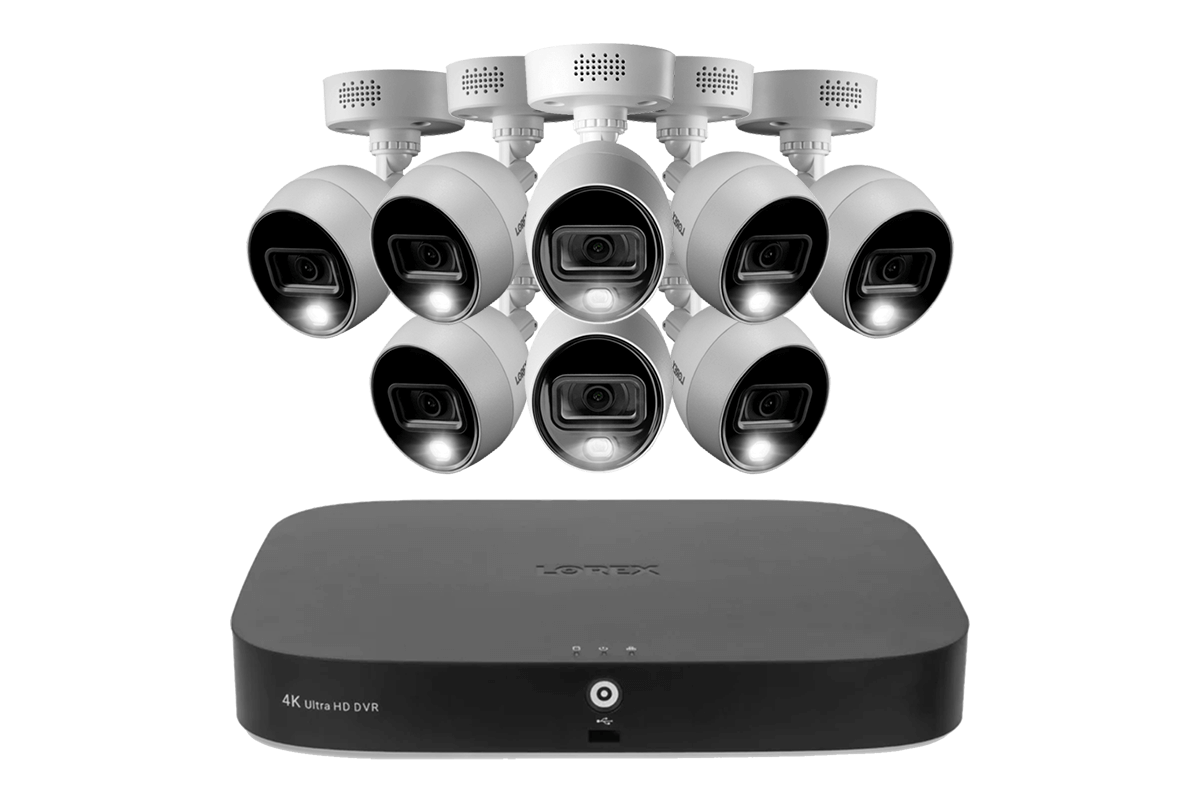 Lorex Fusion DVR with Analog Bullet Cameras - 4K 20-Channel 2TB Wired System