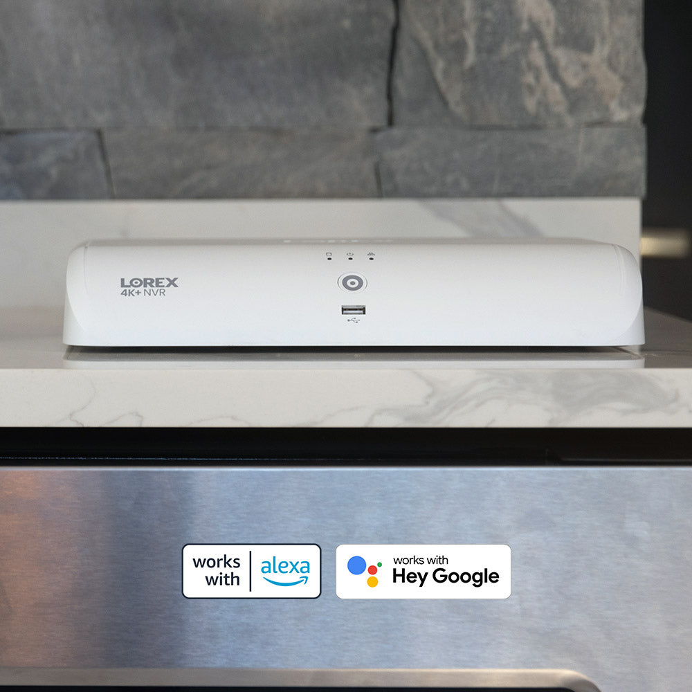 Lorex 4K Fusion 2TB Wired NVR System with 4K IP Turret Cameras
