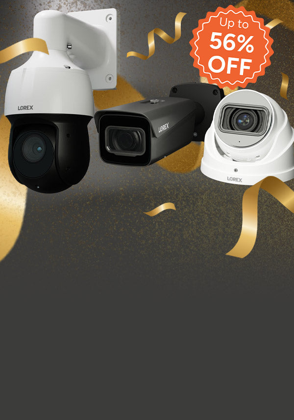 Lorex Pro PROvember banner featuring professional security cameras with up to 40% off early Black Friday pricing.
