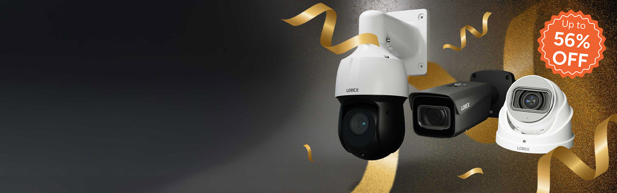 Lorex Pro PROvember banner featuring professional security cameras with up to 40% off early Black Friday pricing.