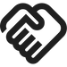 hands shaking icon