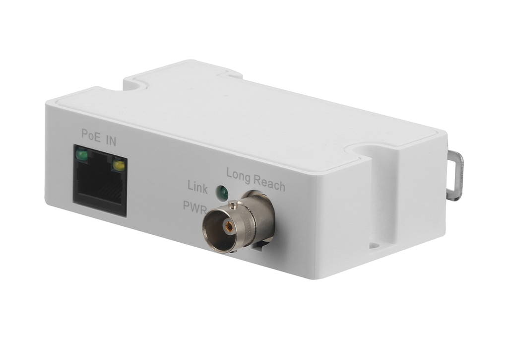 Coaxial to Ethernet Converter for PoE Cameras (Receiver, Single)
