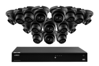 Lorex Fusion Series 4K 16 Camera Capable (Wired or Fusion Wi-Fi) 4TB Wired NVR System with A14 IP Turret Cameras