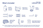 Lorex 2K Outdoor IP Camera with 12x Optical Zoom and IP66 Weatherproof Rating - Open Box