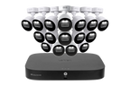 Lorex 4K 12 Camera Capable (8 Wired and 4 Wi-Fi) 2TB Wired DVR System with Smart Deterrence CVI Wired Bullet Cameras