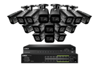 Lorex 4K (32 Camera Capable) 8TB Wired NVR System with Nocturnal 3 Smart IP Bullet Cameras Featuring Listen-In Audio and 30FPS Recording