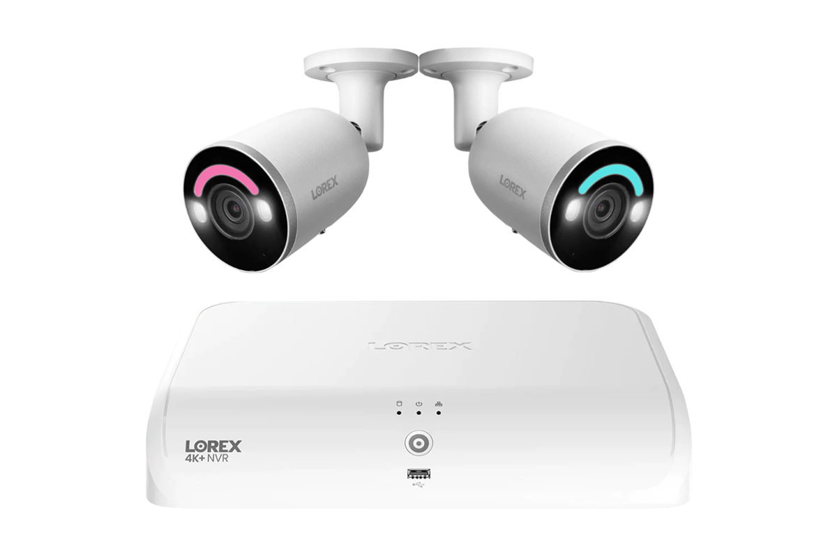 Lorex Fusion Series 4K 16 Channel (8 Wired + 8 Fusion Wi-Fi) 2TB Wired System with H12 Wired 4K IP Bullet Cameras