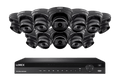 Lorex 4K (16 Camera Capable) 4TB Wired NVR System with Nocturnal 3 Smart IP Turret Cameras with Listen-in Audio and Motorized Varifocal Lenses