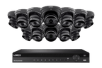 Lorex 4K (16 Camera Capable) 6TB Wired NVR System with Nocturnal 3 Smart IP Turret Cameras with Listen-in Audio and Motorized Varifocal Lenses