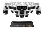 Lorex 4K (32 Camera Capable) 8TB Wired NVR System with 16 Nocturnal 3 Motorized Varifocal Lens Cameras and Two 4K 25x Pan-Tilt Zoom IP Cameras