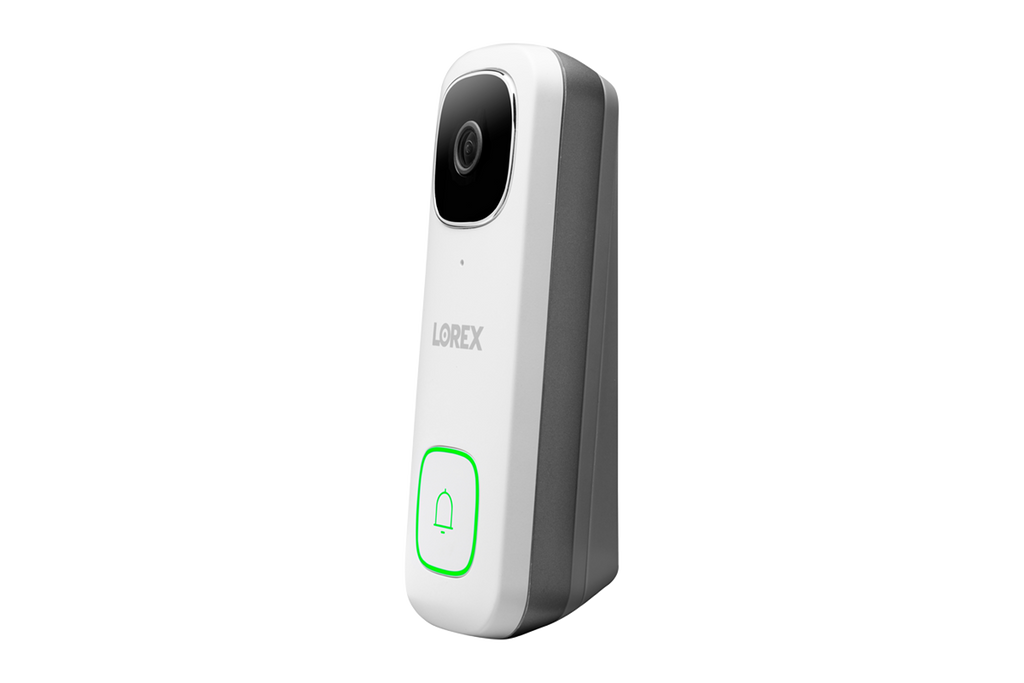 Lorex 2K Wi-Fi Video Doorbell 32GB (White, Single) - Open Box
