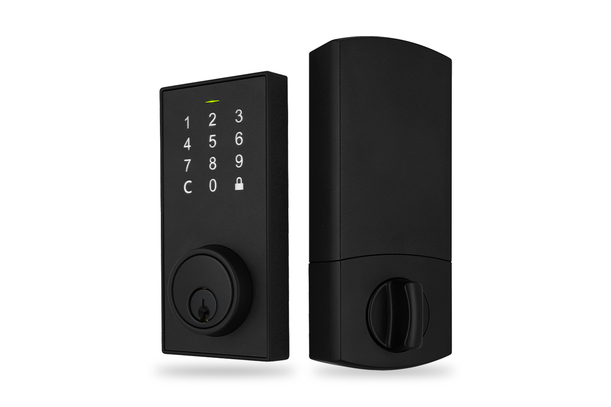 Smartlock Bluetooth Deadbolt Smart Lock with Touchpad and App Control - Matte Black