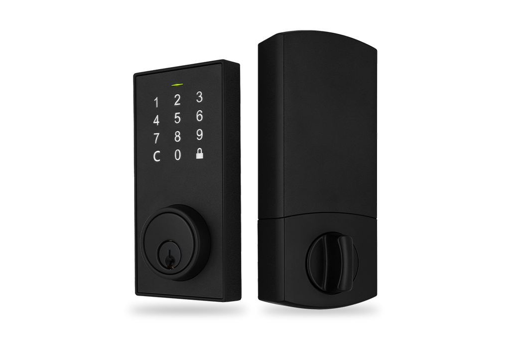 Smartlock Bluetooth Deadbolt Smart Lock with Touchpad and App Control - Matte Black