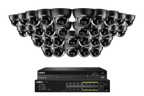 Lorex Pro Series 4K 32 Camera Capable 8TB Wired NVR System with 4MP (2K) A4 IP Dome Cameras - Black 32