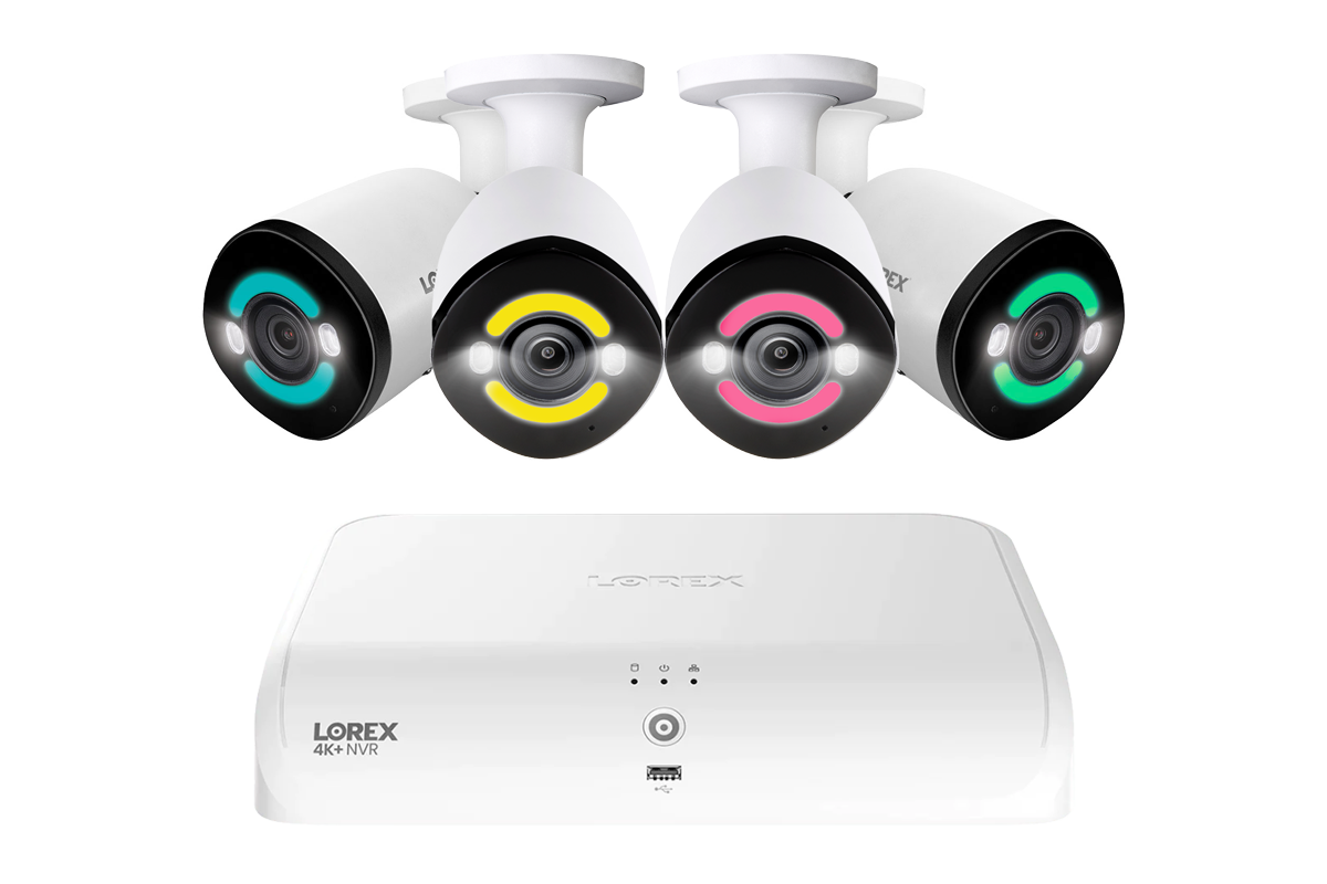 Lorex 4K+ 12MP 16 Camera Capable (8 Wired + 8 Fusion Wi-Fi ) 2TB Wired NVR System with H30 IP Bullet Cameras