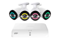 Lorex 4K+ Fusion Wired NVR System with 4 Bullet IP Cameras Featuring 12MP Ultra HD and Smart Security Lighting