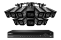 Lorex 4K (16 Camera Capable) 4TB Wired NVR System with Nocturnal 3 Smart IP Bullet Cameras with Listen-In Audio and 30FPS