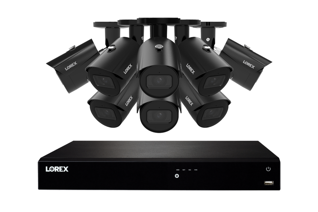 Lorex Fusion Series 4K 16 Camera Capable (Wired or Fusion Wi-Fi) 4TB Wired NVR System with A14 IP Bullet Cameras
