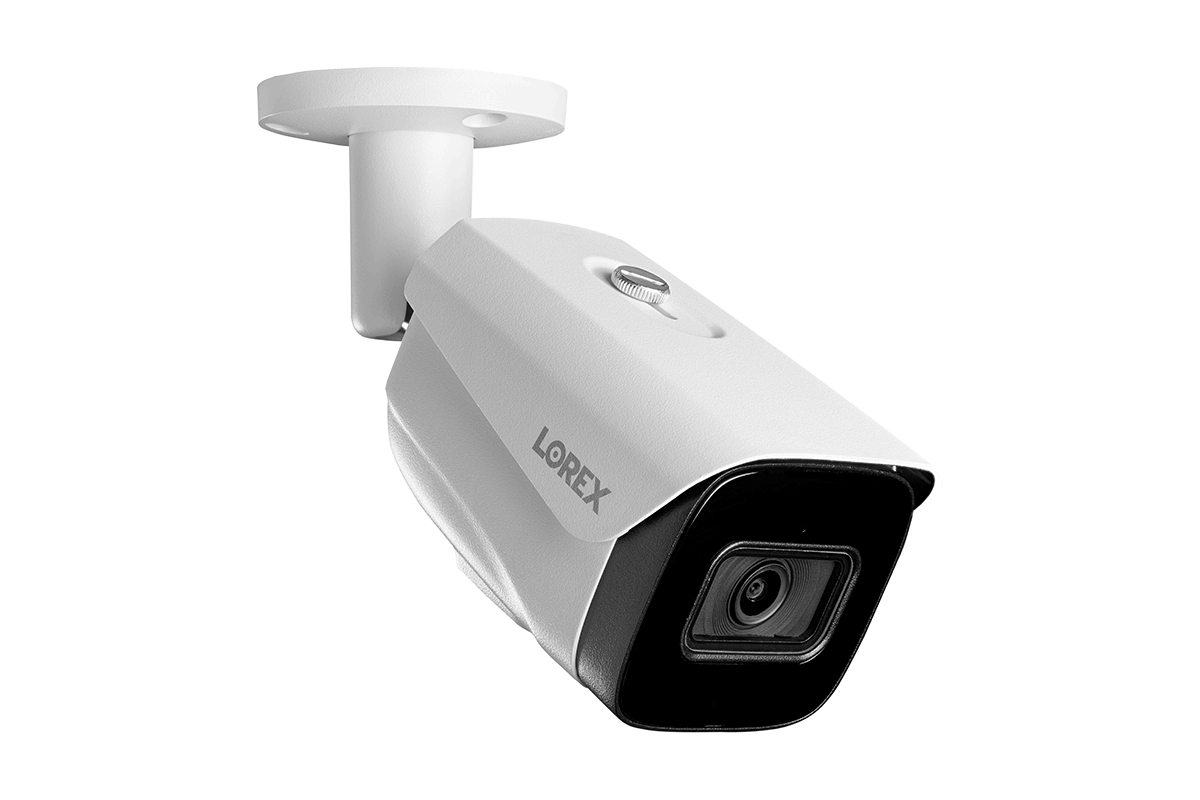 Lorex 4K (8MP) Smart IP White Security Camera with Listen-in Audio and Real-Time 30FPS Recording - Open Box