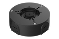 Outdoor Round Junction Box for 3 Screw Base Cameras (Black)