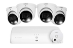 4K 8-channel 2TB Wired NVR System with 4 Smart Deterrence Cameras + Smart Sensor Kit
