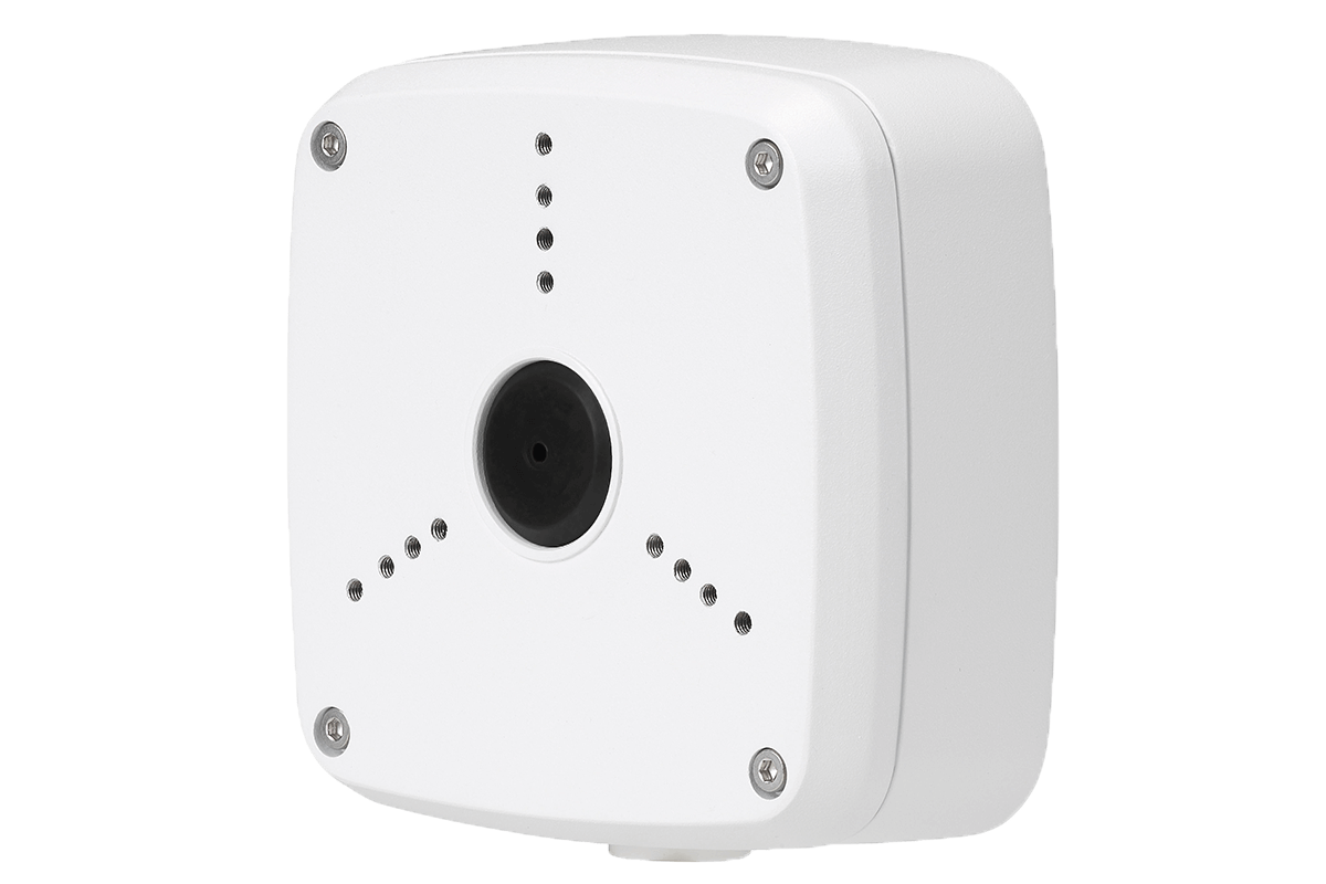 Outdoor Junction Box for 3 Screw Base Cameras (White)