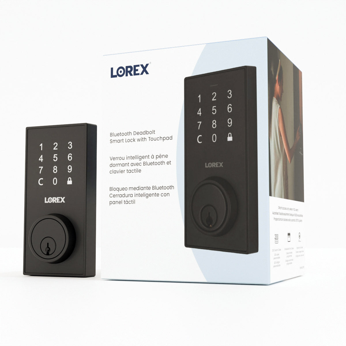Direct Lock Lorex Bluetooth Deadbolt Smart Lock with Touchpad