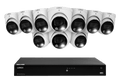 Lorex Fusion Series 4K 16 Camera Capable (Wired or Fusion Wi-Fi) 4TB Wired NVR System with H13 IP Turret Cameras