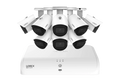Système filaire Lorex Fusion Series 4K+ 16 canaux (8 filaires + 8 Wi-Fi Fusion) avec disque dur de 2 To et caméras bullet IP 4K filaires A14