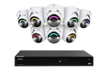 Lorex Fusion 4K 16 Camera Capable (16 Wired or Wi-Fi) 4TB Wired NVR System with Dome Camera Featuring Smart Security Lighting and 2-Way Audio